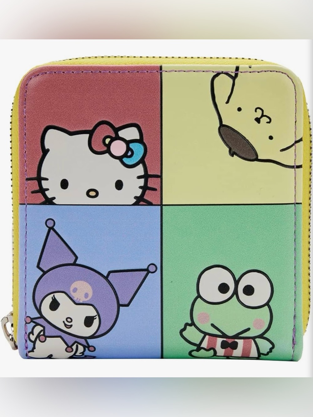 Loungefly Hello Kitty and Friends Color Block Faux Leather Zip Around Wallet